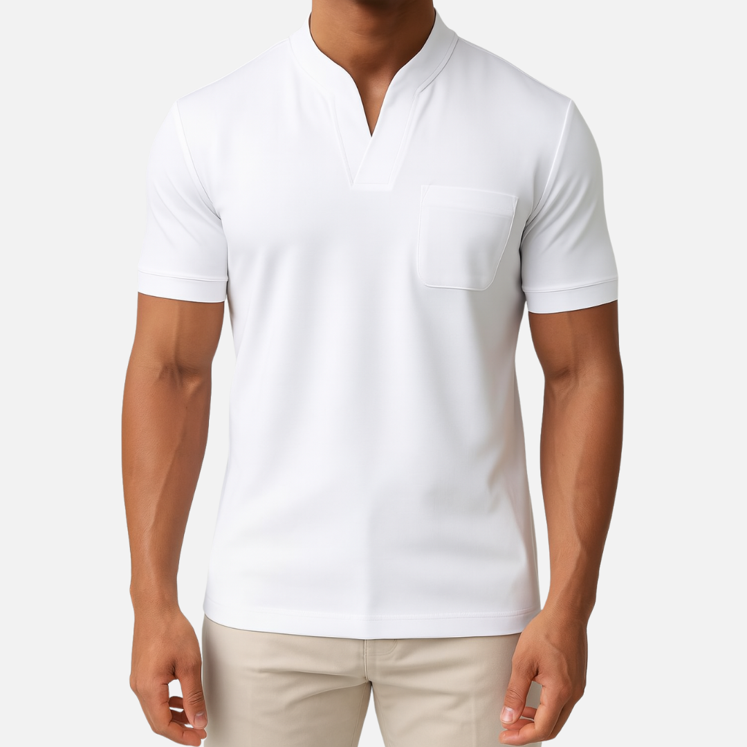 Men's Elegant & Casual Polo Shirt - Short Sleeve Polo