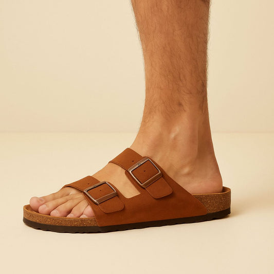 Men's Orthopedic Sandals - Adjustable Strap Slippers