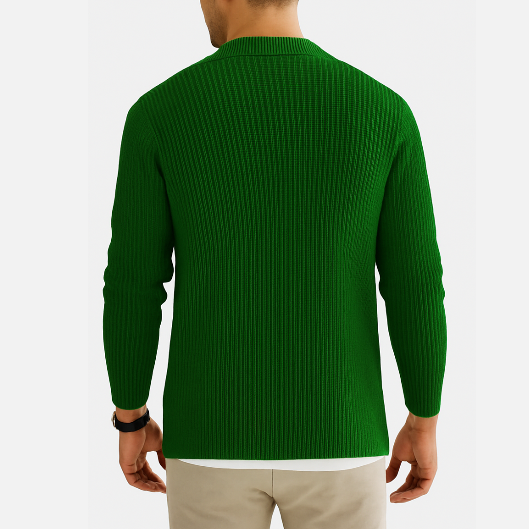Men’s Classic Cashmere Knit Cardigan – Luxury Soft & Warm Zip Sweater