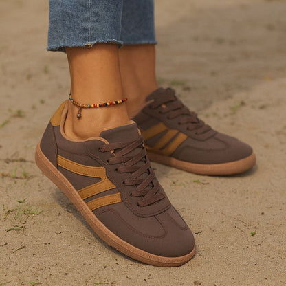 Women's Supportive Sneakers -Sportive Low-Top Shoes