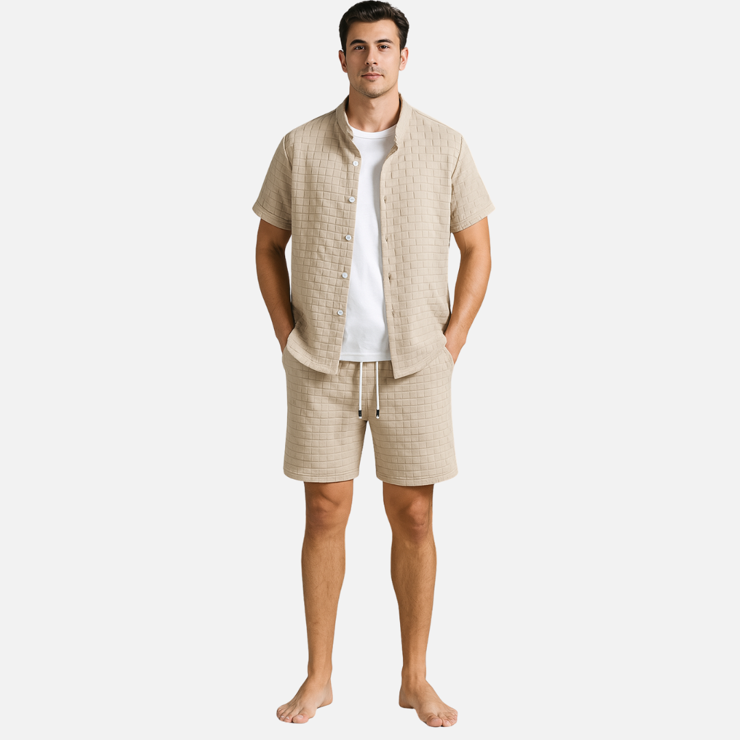 Men’s Short Outfit Set - 2-Piece Loungewear Outfit