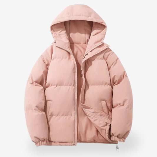 Women's Puffer Jacket with Removable Hood