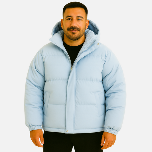 Men’s Casual Hooded Puffer Jacket – Comfortable Everyday Outerwear