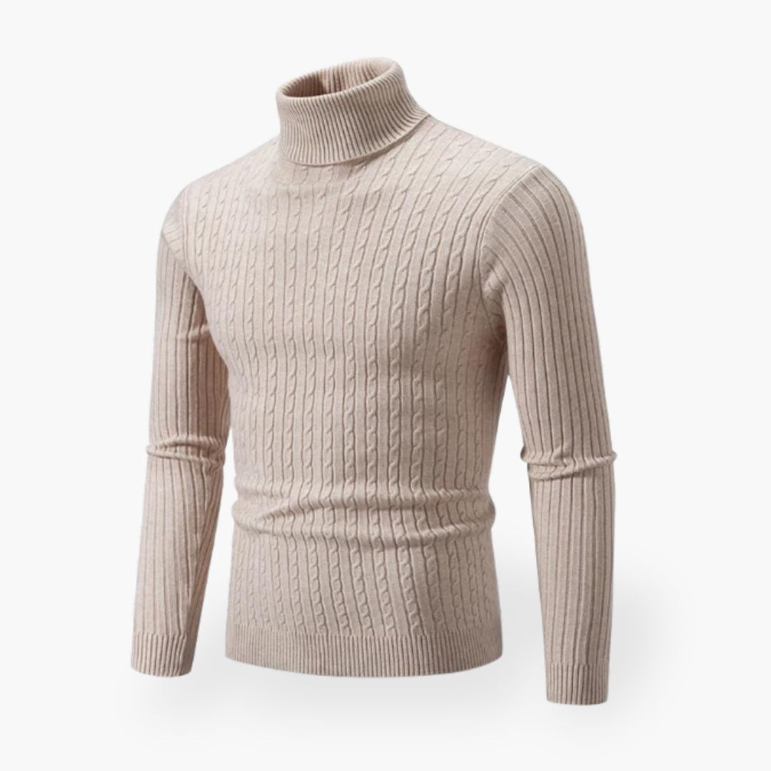 Mens Sweater Turtle Neck Shirt