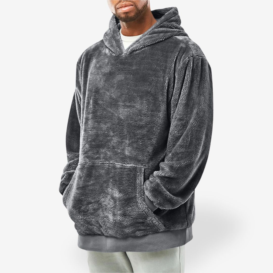 Men's Hoodie Fleece and Warm