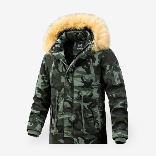 Men's Warm Camouflage Parka