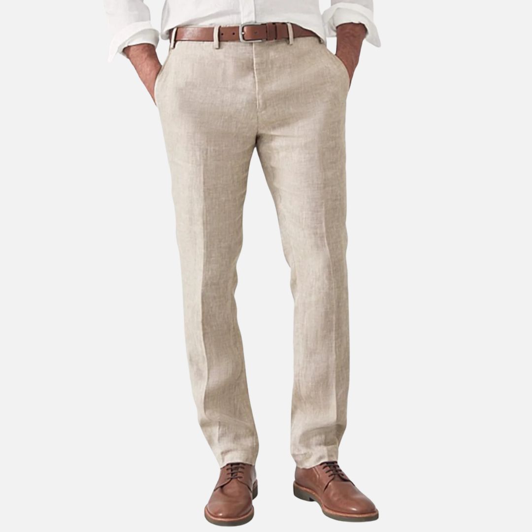 Men’s Breathable Linen Trousers – Smart Lightweight Summer Pants