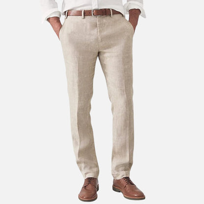 Men’s Breathable Linen Trousers – Smart Lightweight Summer Pants