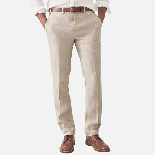 Men’s Breathable Linen Trousers – Smart Lightweight Summer Pants