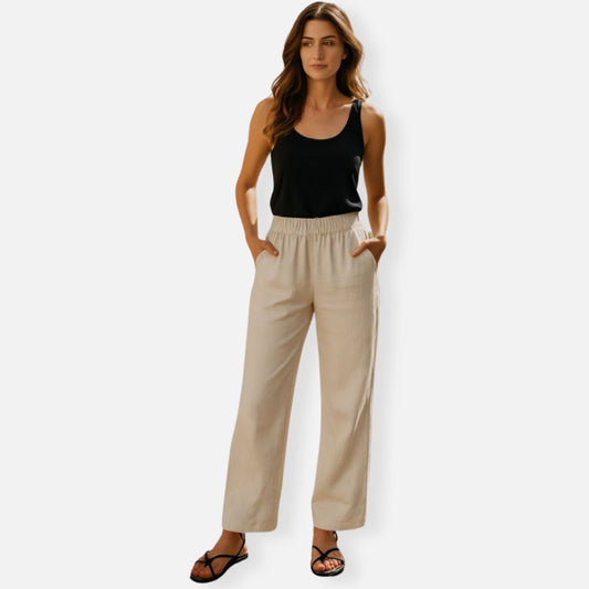 Women’s Long Linen Trousers