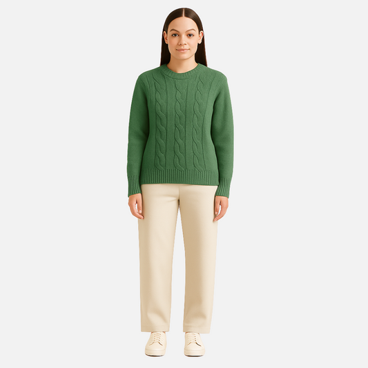 Women's Knitted Sweater - Cozy Pullover