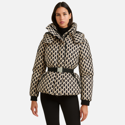 Women’s Winter Puffer Parka – Warm Belted Coat