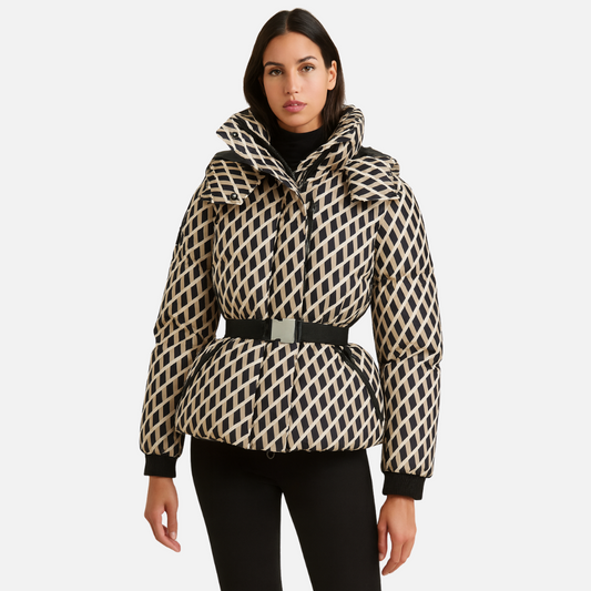 Women’s Winter Puffer Parka – Warm Belted Coat