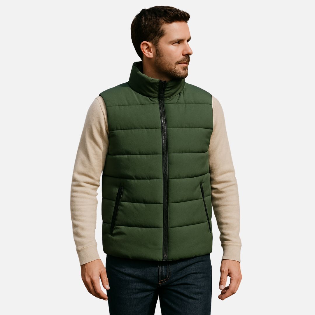 Men’s Casual Bodywarmer – Padded Sleeveless Jacket