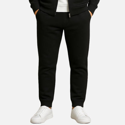 Men’s Luxury Zip-Up Tracksuit – 2-Piece Smart Casual Outfit