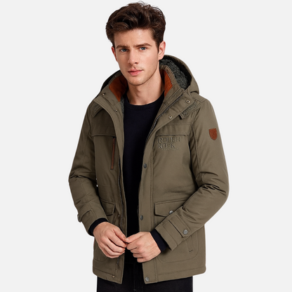 Men's Warm Winter Jacket - Windproof Puffer