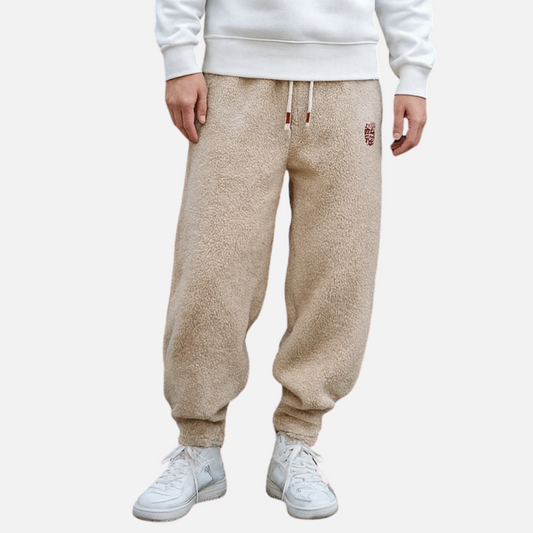 Men’s Fleece Joggers - Wide-Leg Soft Sweatpants