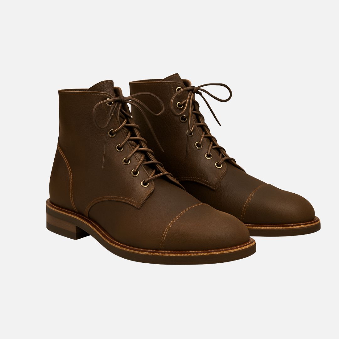 Men’s Leather Boots - Classic Smart Heeled Boots