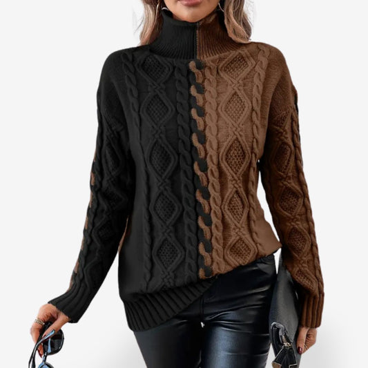 Women’s Turtleneck Sweater with Chic Design – Available in Multiple Colors