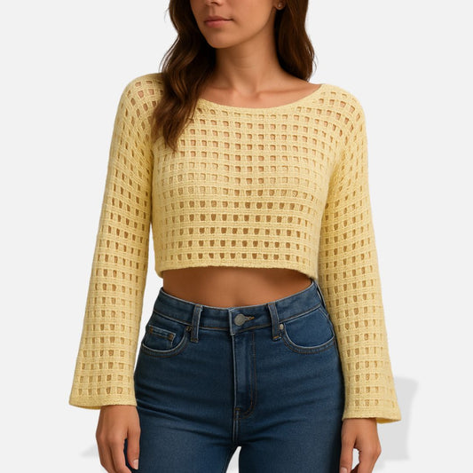 Women’s Knitted Breathable Crop Top