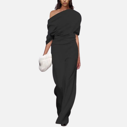 Women’s Elegant Short Sleeve Jumpsuit
