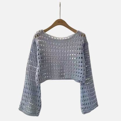 Women’s Knitted Breathable Crop Top