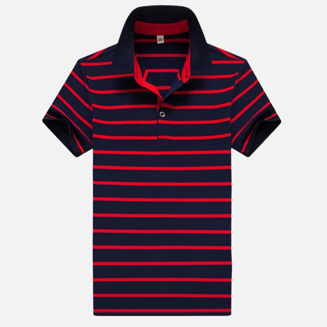 Men’s Striped Short Sleeve Polo