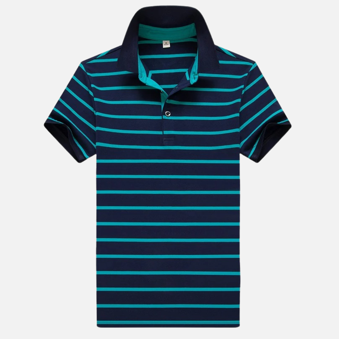 Men’s Striped Short Sleeve Polo