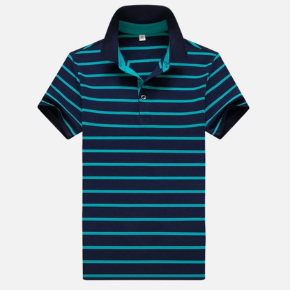 Men’s Striped Short Sleeve Polo