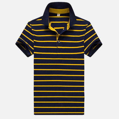 Men’s Striped Short Sleeve Polo