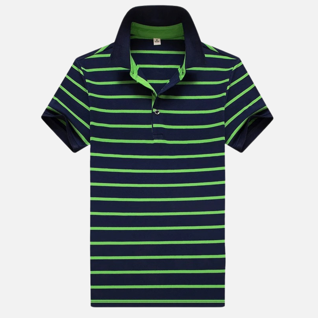 Men’s Striped Short Sleeve Polo