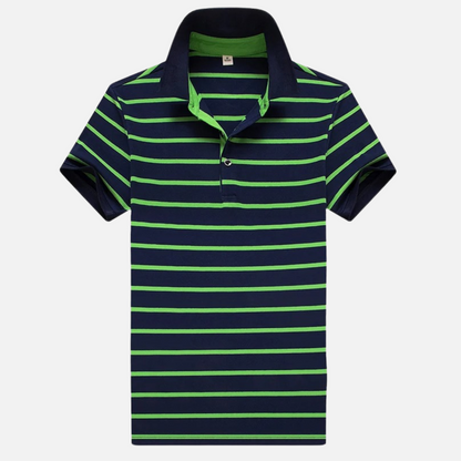 Men’s Striped Short Sleeve Polo
