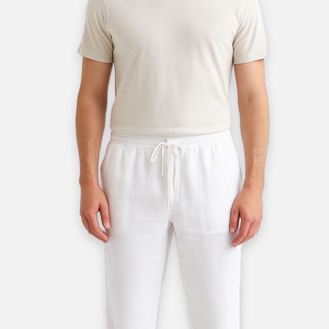 Men’s Old Money Trousers - Linen Pants