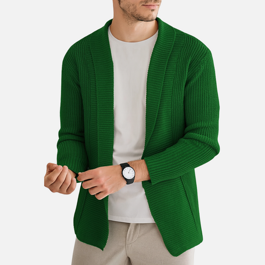Men’s Classic Cashmere Knit Cardigan – Luxury Soft & Warm Zip Sweater