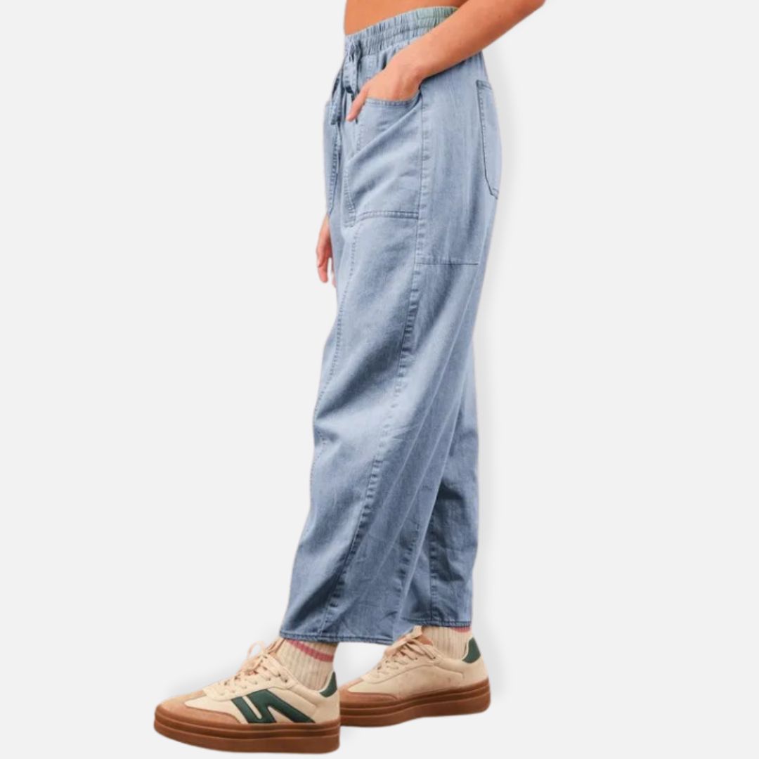 Wide-Leg Denim Jeans Y2K for Women