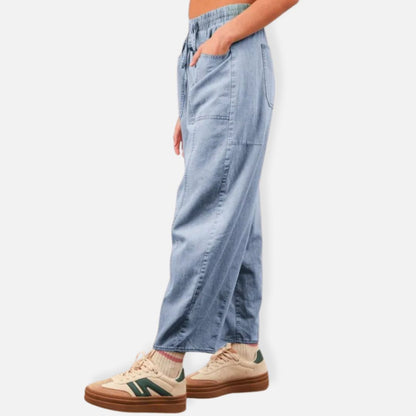 Wide-Leg Denim Jeans Y2K for Women