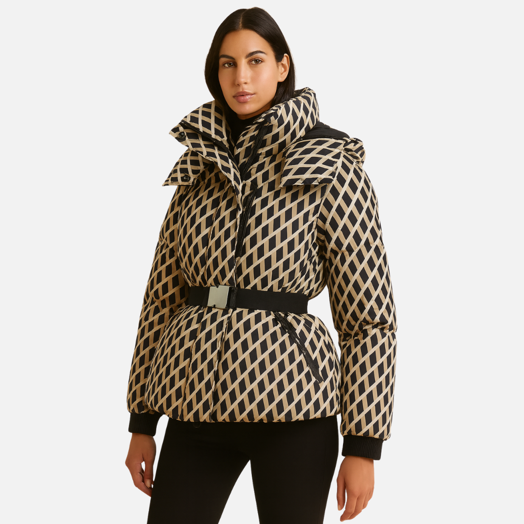 Women’s Winter Puffer Parka – Warm Belted Coat