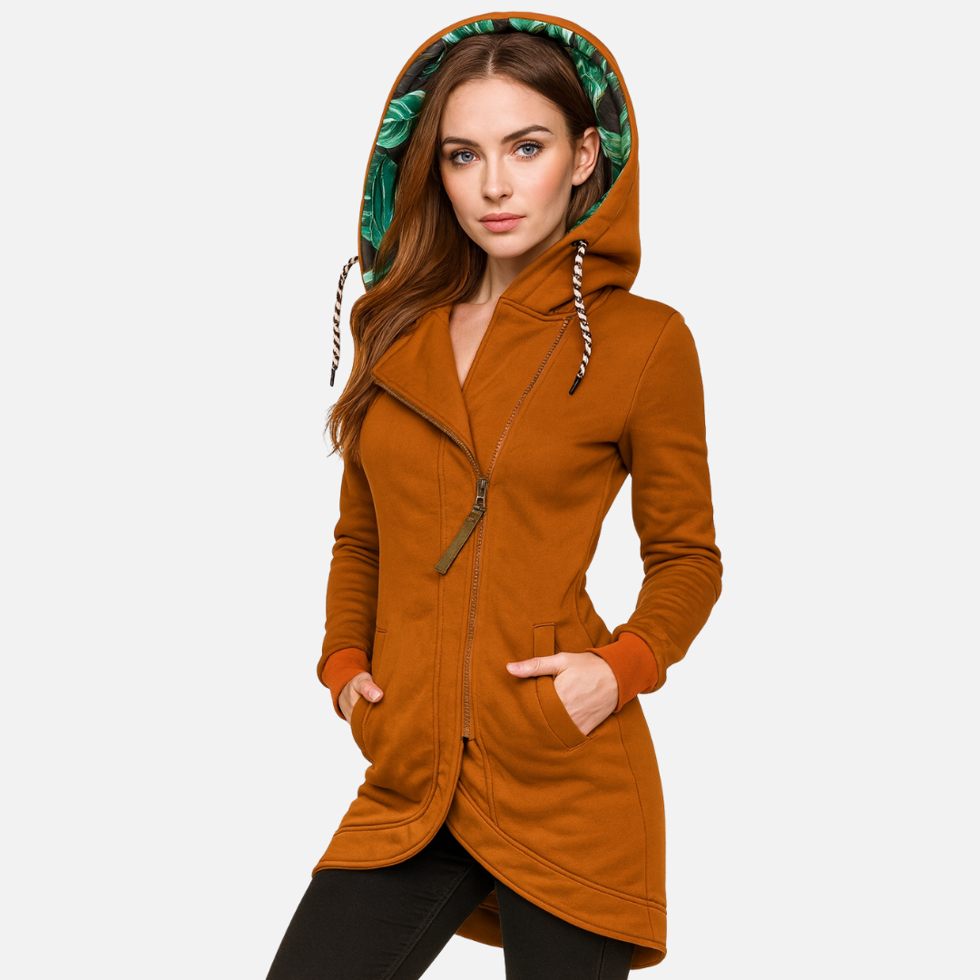 Women’s Tailored Jacket – Warm & Hooded Puffer Coat for Cold Weather