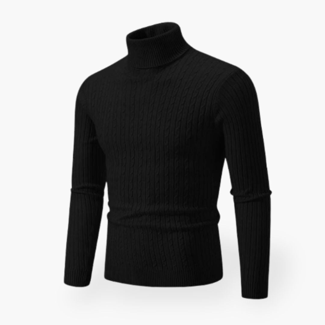 Mens Sweater Turtle Neck Shirt