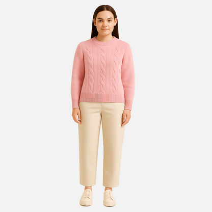 Women's Knitted Sweater - Cozy Pullover