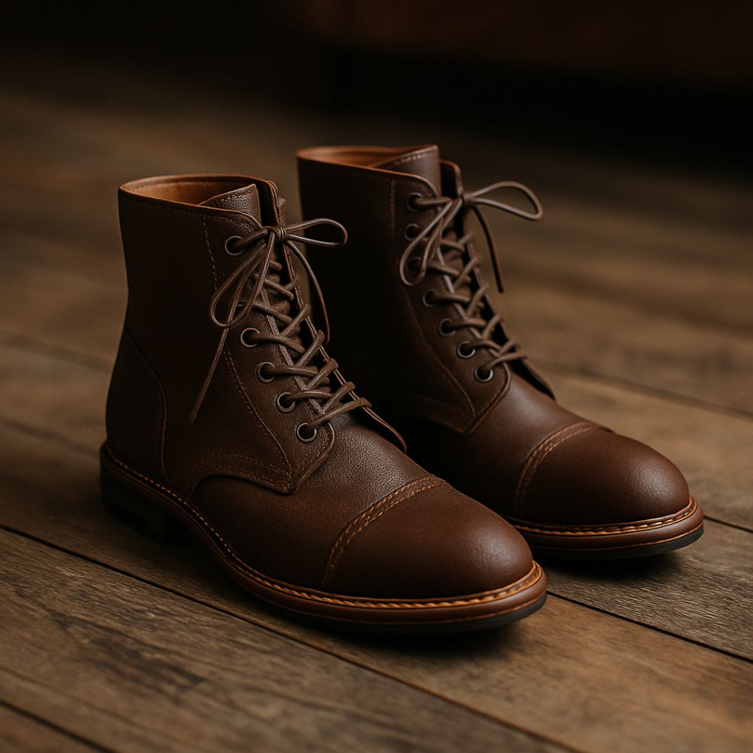Men’s Leather Boots - Classic Smart Heeled Boots