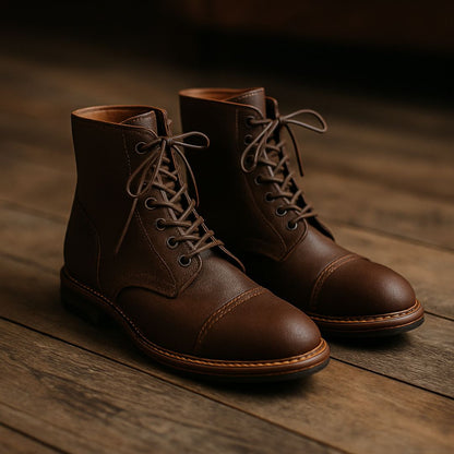Men’s Leather Boots - Classic Smart Heeled Boots