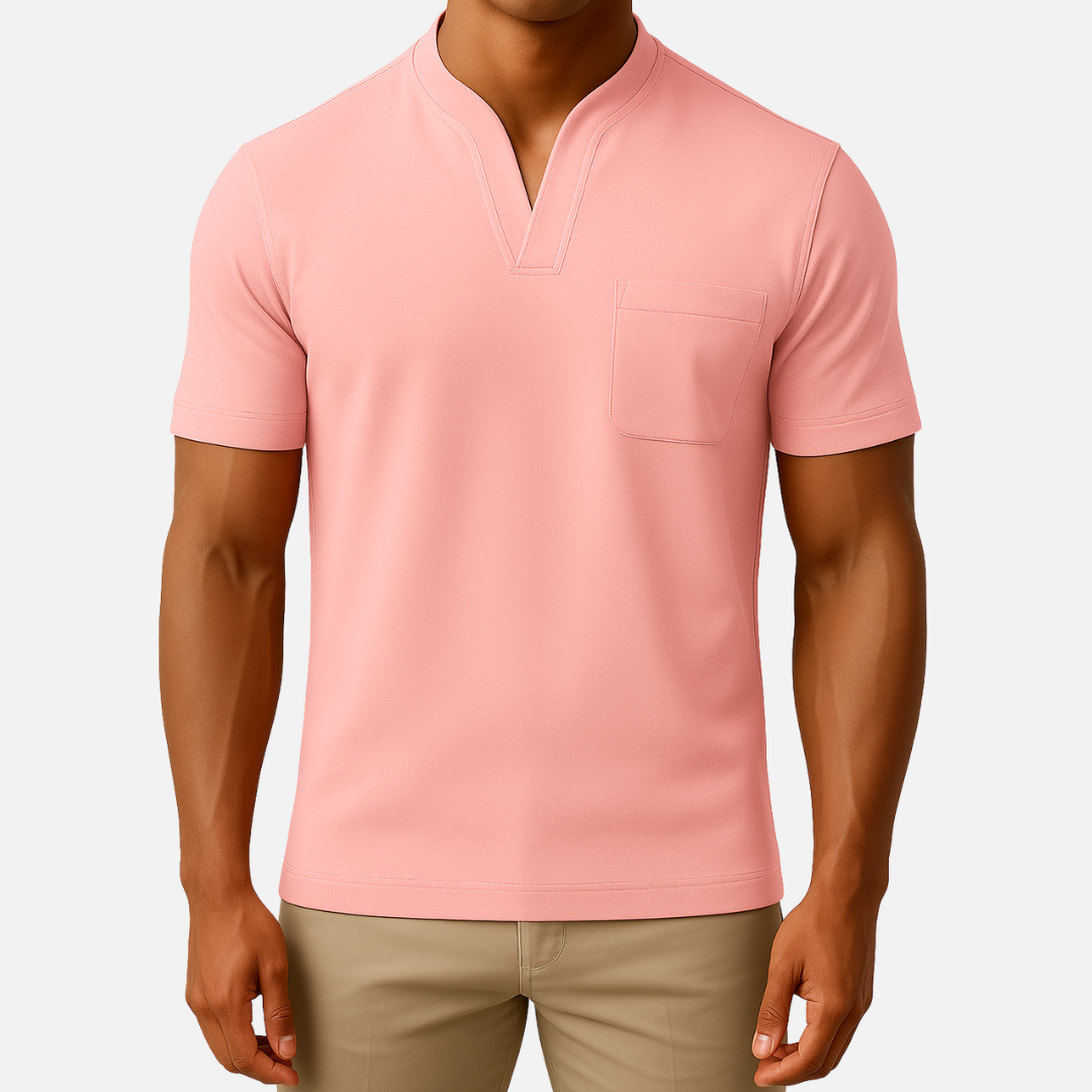 Men's Elegant & Casual Polo Shirt - Short Sleeve Polo