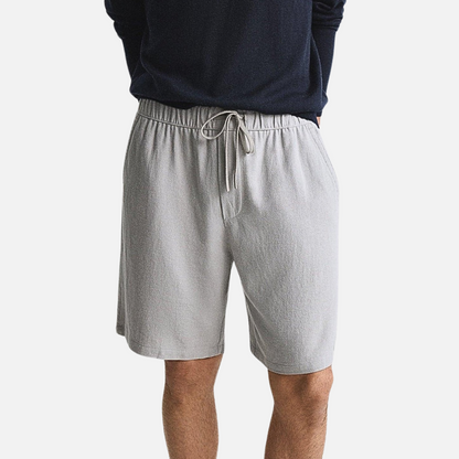 Men’s Linen Shorts - Striped Breathable Shorts