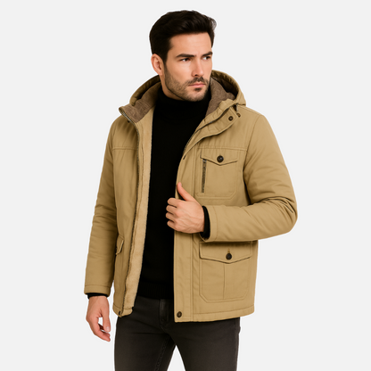 Men’s Winter Parka – Waterproof Warm Insulated Hooded Jacket