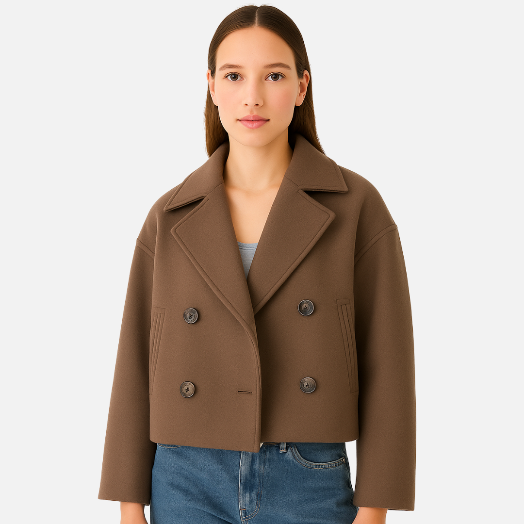 Women’s Buttoned Jacket – Elegant Tailored Coat