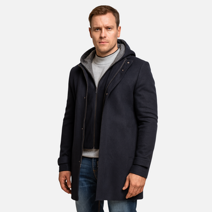 Men's Navy Winter Parka – Men’s Classic Workwear Jacket