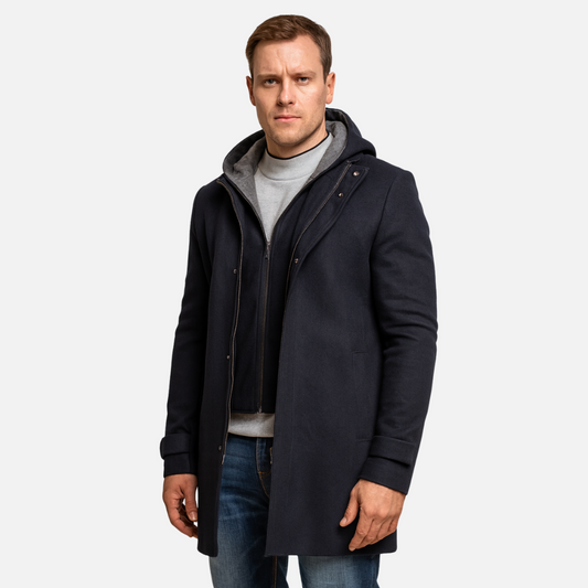 Men's Navy Winter Parka – Men’s Classic Workwear Jacket
