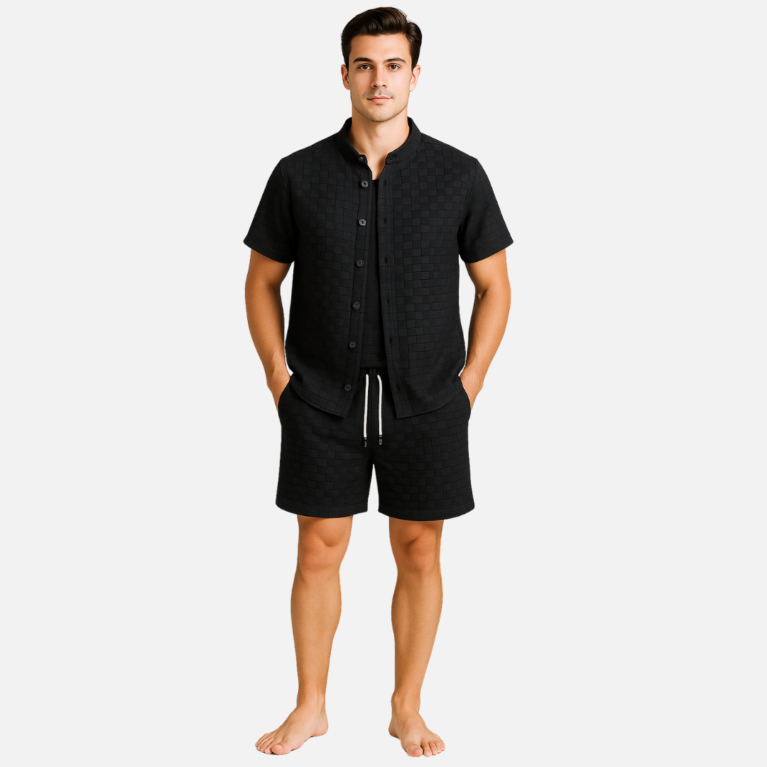 Men’s Short Outfit Set - 2-Piece Loungewear Outfit