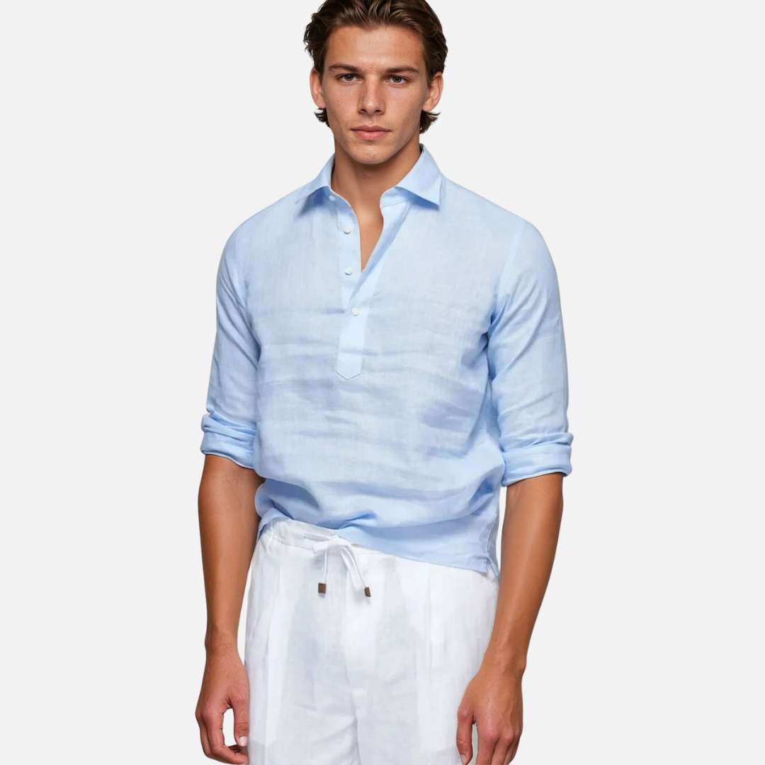 Men's Classic Linen Long Sleeve Shirt
